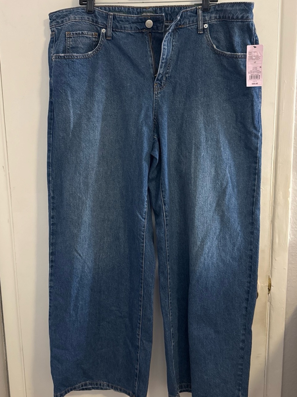 Classic Straight-Leg Blue Jeans